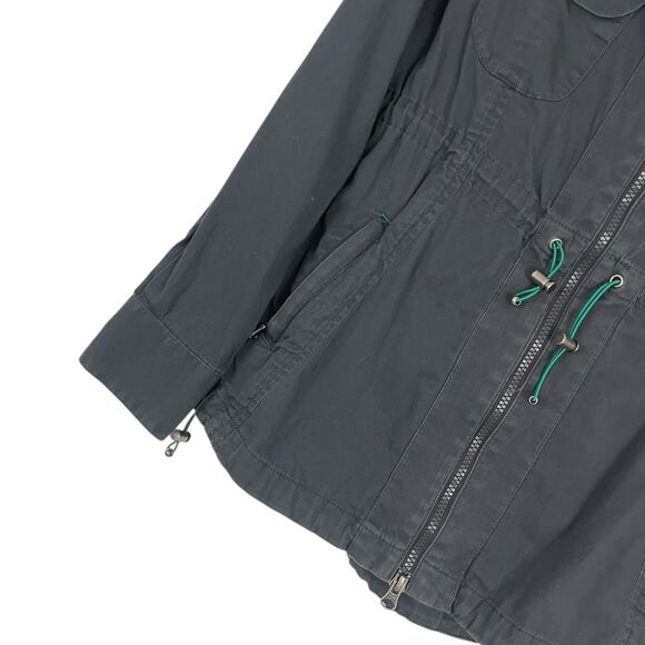 Athleta Grey Hooded Zip Up Jacket - Picture 4 of 9